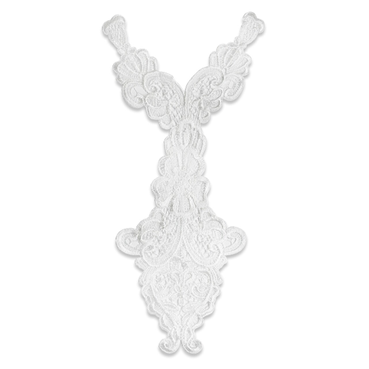 Long Embroidery Lace Collar For Neckline